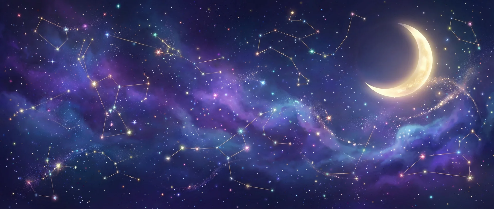 星空背景 - 97干干 | 每日星座运势与塔罗占卜